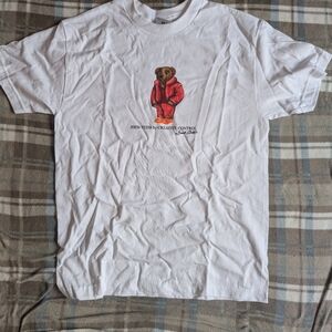 Bravest Studios Jeen-Yuhs Chi Bear T Shirt Medium White Yeezy YE NEW